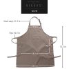 BIGHAS Adjustable Bib Apron with Pocket Extra Long Ties - Image 3