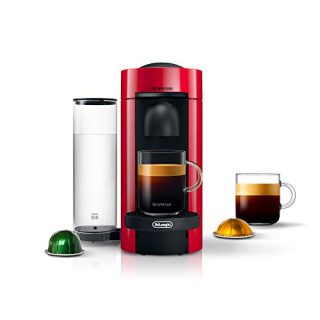 Nespresso VertuoPlus Coffee and Espresso Maker by De'Longhi, Red