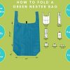12 pack reusable bags for shopping. Ripstop Eco friendly recycle bags. - Image 9