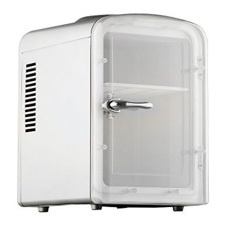 Smad Mini Fridge 6-can Portable thermoelectric Cooler and Warmer Mini Fridge for Bedroom, Office or Dorm