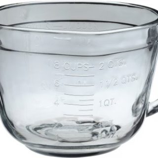 Anchor Hocking 2 Quart Ovenproof Glass Batter Bowl , Clear , 2 L -