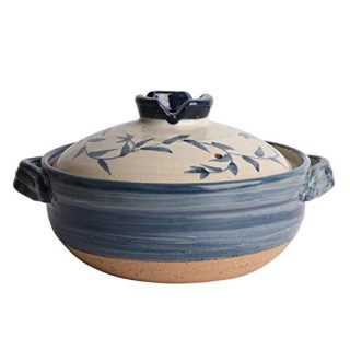 Casserole Dish with Lid Cast Health Oven Casserole Pans Kitchen Clay Slow Cooker Healthy Casserole With Lids, Stock Pots Can Be Used For Open Flame Kitchens,Blue-1.6L ( Color : Blue , Size : 1.2L )