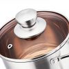 P&P CHEF 1 Quart Saucepan, Stainless Steel Saucepan with Lid - Image 4