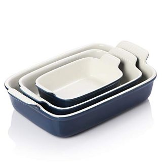 Bakeware Set for Cooking, Ceramic Rectangular