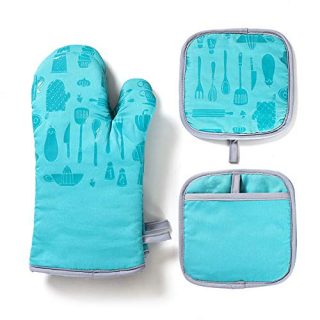 Oven Mitts and Potholders Sets 4pcs Heat Resistant