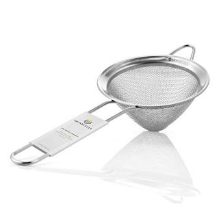 Fine Mesh Sieve Strainer Stainless Steel Cocktail Strainer Food Strainers Tea Strainer 3.3 inch by Homestia