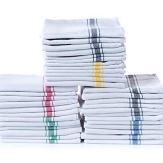 Simpli-Magic 79165 Herringbone Dish Towels, 15”x26”, Multi-Color 18 Pack