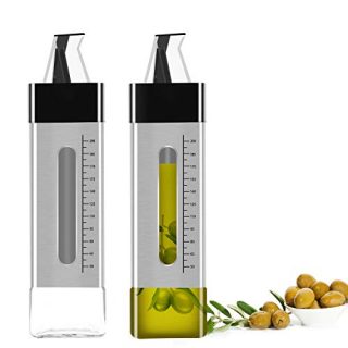 Condiment Cooking Oil Container With Automatic Cap & Stopper