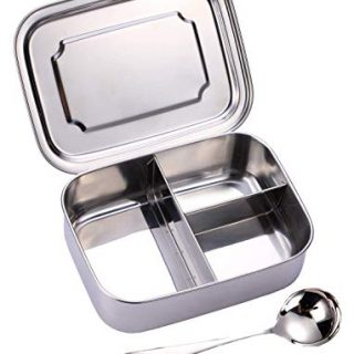 Stainless Steel Bento Box, Medium Snack Container