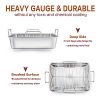 Roasting Pan, E-far 15.2 Inch Stainless steel Turkey Roaster - Image 3