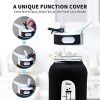 Glass Water Bottle with 32 OZ Straw & Wide Mouth & Black Silicone Sleeve - Image 5
