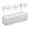 mDesign Metal Wire, Cabinet/Wall Mount Hair Care & Styling Tool Organizer - Image 4