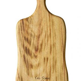 Fab Slabs Natural Wood Camphor Laurel -M Anti Bacterial Paddle Board in Brown
