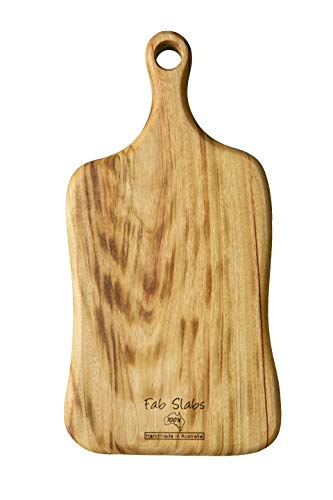 Fab Slabs Natural Wood Camphor Laurel -M Anti Bacterial Paddle Board in Brown