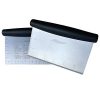 Bench Scraper & Chopper,Stainless Steel Hand Kitchen Tool - Set of 2 Pack