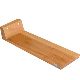ARTELEGNO 62 Solid Beech Wood Cheese Cutting Board, Magnetic Knife Bar at One End, Luxurious Italian Parma Collection by Master Craftsmen, Narrow, Natural