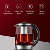 Aicook Electric Tea Kettle 1.7L Glass Teapot with One Touch Temperature Control - Image 2
