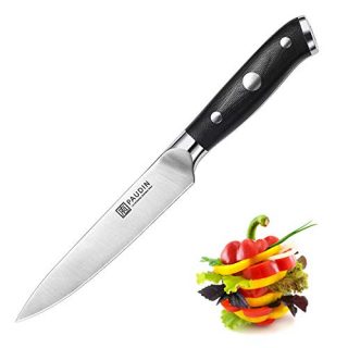 PAUDIN Utility Knife - 5 inch German Steel Forged Chef Knife, Ultra Sharp Kitchen Knife with Triple Rivet G10 handle, Easy to Clean