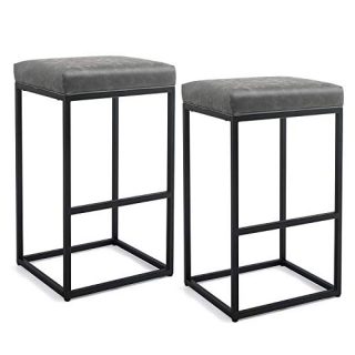 Countertop Chair Saddle Seat Island Stool with PU Leathe