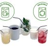 Short Thin Bent Stainless Steel Straws for Cocktail Glasses - Image 3