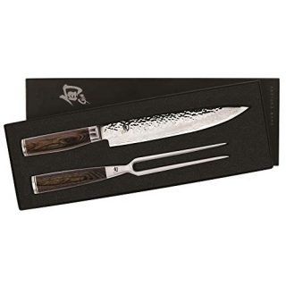 Shun TDMS0200 Premier 2-Piece Carving Knife Boxed Set, Silver