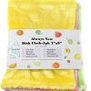 EasyTheory Free of Stain and Grease, Odor Delaying, Thick Absorbent Wood Fiber Dish Towels Cloths, All Purpose for Kitchen and House, Washing Dishes, Wiping Window and Car, Set of 5 (7X9, Multicolor)