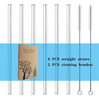 Glass Straws, Perfect For Cold/Hot Beverages Such As Smoothies