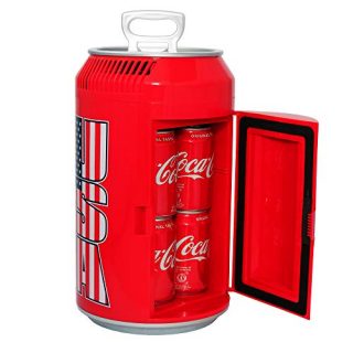 Guay Outdoor Portable Mini Fridge US Can Beverage Cooler – 8 Cans / 5 Liters - AC/DC Indoor and Outdoor Vehicle Thermoelectric Can-Shaped Refrigerator