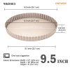 CHEFMADE 9.5-Inch, Round Tart Pan with Removable Loose Bottom - Image 2