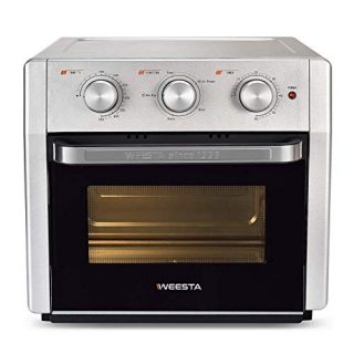 WEESTA 21Quart Air Fryer Toaster Oven Pro,5-IN-1 Countertop Convection Oven with Air Fry Air Roast Toast Broil Bake Function for Fried Chicken, Steak, Fries, Tater Tots, Chips, Shrimps, Bacon, Pizza, etc