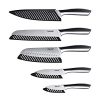 Hecef Silver Kitchen knife set of 5, Satin Finish Blade - Image 6