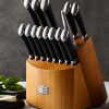 Chicago Cutlery Fusion 17-Piece Knife Set – High-Carbon Stainless Steel & Chestnut-Stain Block 🍴 - Image 2