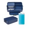Rosti Mepal Kitchen Bento Box with Ice Pack Set, Food Storage Container Helps Keep Your Lunch or Any Meal Fresh, Micro-Waves & Dishwasher & Freezer - BPA Free
