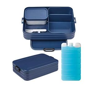 Rosti Mepal Kitchen Bento Box with Ice Pack Set, Food Storage Container Helps Keep Your Lunch or Any Meal Fresh, Micro-Waves & Dishwasher & Freezer - BPA Free
