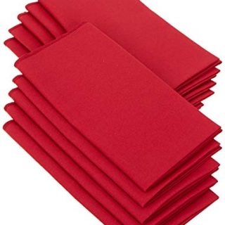 LA Linen 10-Pack Polyester Poplin Napkins