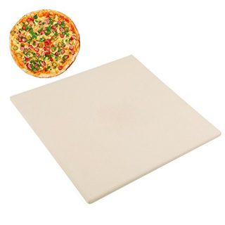Waykea 12" x 12" Pizza Stone Square Baking Stone | Premium Cordierite Pizza Grilling Stone for Grill Oven RV Oven | Bake Homemade Golden Crispy Crust Pizza