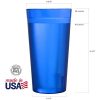 Cafe 20-ounce Break-Resistant Plastic Restaurant-Style Beverage Tumblers - Image 4