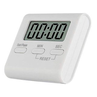 Digital Kitchen Timer Magnetic Kitchen Baking and Cooking Baking Countdown Device with LCD Display Loud Alarm Magnetic Support Fordable Stand(not included AAA Battery)