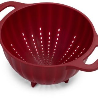 KitchenAid Classic Plastic Colander, 5-Quart, Red