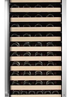 Whynter BWR-1002SD 100 Built-in or Freestanding Stainless Steel Compressor Large Capacity Wine Refrigerator Rack for Open Bottles and LED Display, One Size, Black
