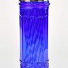 HOME-X Cobalt Blue Glass Straw Dispenser, Straw Holder - Image 6