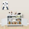 Bonnlo Sideboard Buffet Storage Cabinet, Kitchen Storage - Image 7