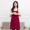 Celiy Canvas Pockets Apron, Butcher Crafts Baking Chefs - Image 2
