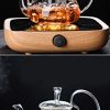 Glass Filtering Tea Maker with Warmer & Cups Squirrel Set - Image 4