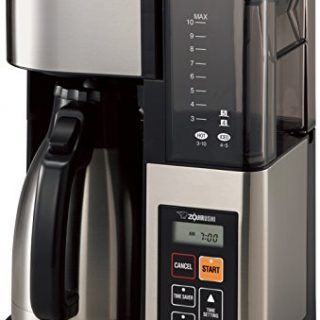 Zojirushi Coffee Maker, 10 Cup, Stainless Steel/Black