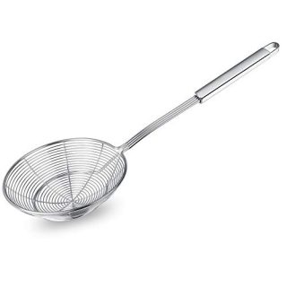 Swify Stainless Steel Asian Strainer Ladle Frying Spoon
