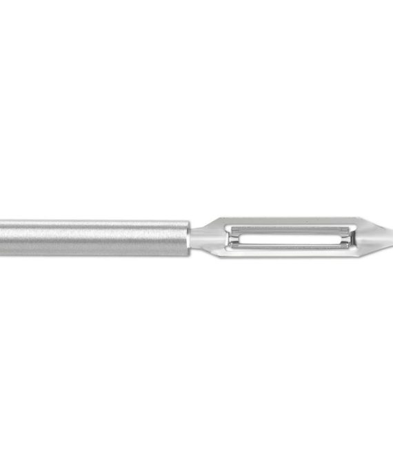 Rada Cutlery Vegetable Peeler Stainless Steel Blade with Aluminum Made in The USA, 7-1/4 Inches, 8, Silver Handle