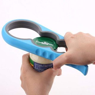 Bloss Anti-skid Jar Opener Jar Lid Remover Rubber Can Opener Kitchen Grippers To Remove Stubborn Lids, Caps and Bottles Great Kitchen Gadgets For Small Hands or Seniors,Blue
