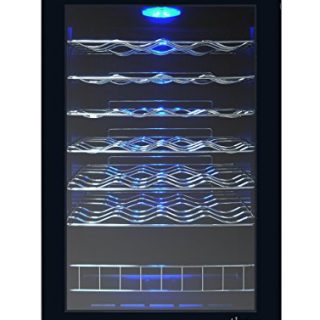 Vinotemp VT-48 TS 48-Bottle Touch Screen Wine Cooler, Black