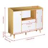 Menaka Wooden Kitchen Storage Cabinet, Sideboard Cupboard - Image 3